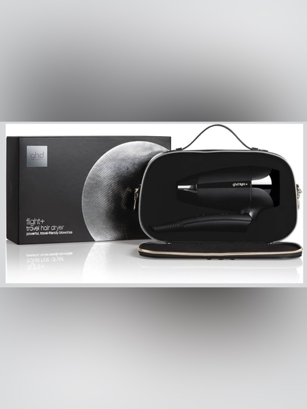 ghd Flight+ Travel Hair Dryer with Case, NEW